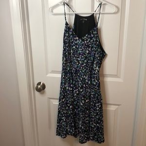 Flowered A Line Dress